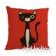 Slimmingpiggy Cat Pillow Covers 18 X 18 Inches / 45 By 45 Cm For Boys christmas indoor bench father dining Room With Twin Sides - B01KT2HGCS